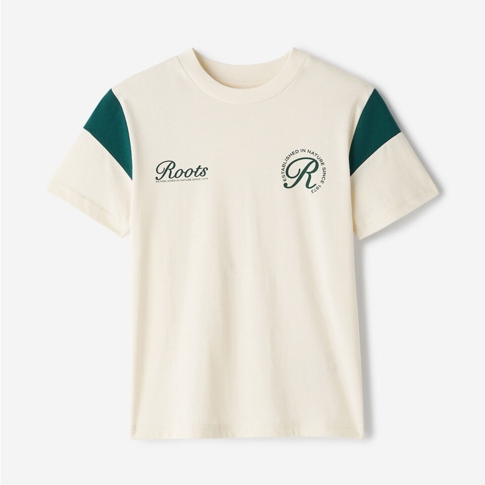 New Roots Soft Organic Cotton Cream T-Shirt S